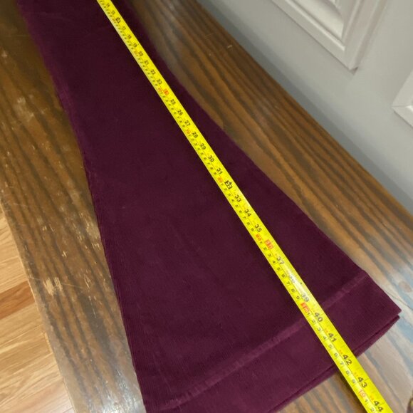 Vintage Dark Burgundy Corduroy Cotton Bootcut Pants for Women, NWOT - Picture 12 of 14